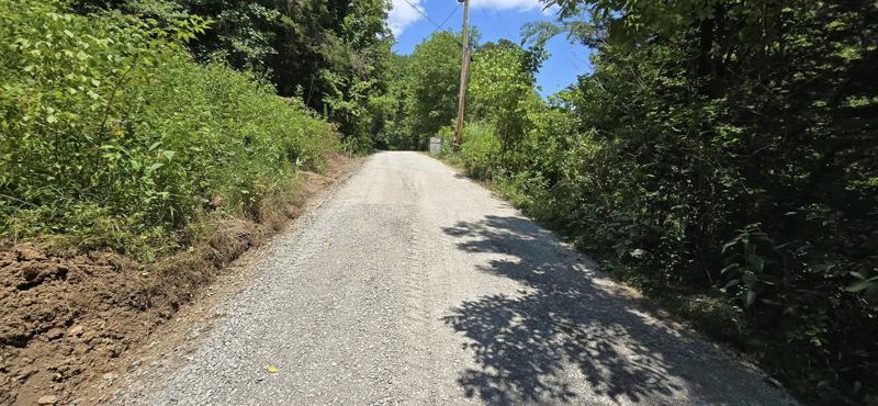 The same lane after recovery, wide, smooth and clear